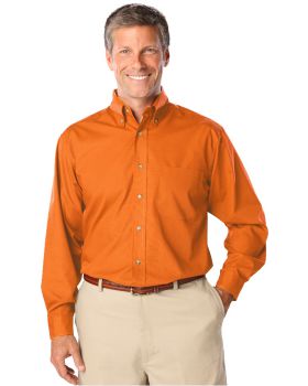 'BG7216 Men's L/S Superblend Poplin Shirt with Bone Buttons'