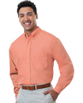 'BG7216 Men's L/S Superblend Poplin Shirt with Bone Buttons'