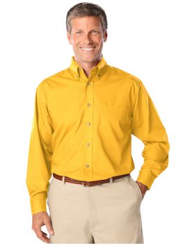 'BG7216 Men's L/S Superblend Poplin Shirt with Bone Buttons'