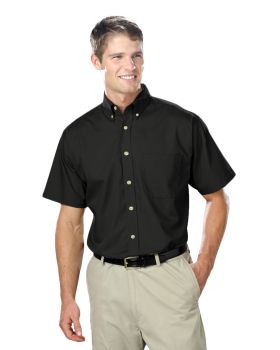 'BG7216S Men's S/S Superblend Poplin Shirt with Bone Buttons'