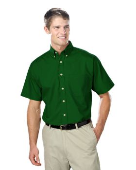 'BG7216S Men's S/S Superblend Poplin Shirt with Bone Buttons'