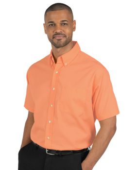 'BG7216S Men's S/S Superblend Poplin Shirt with Bone Buttons'
