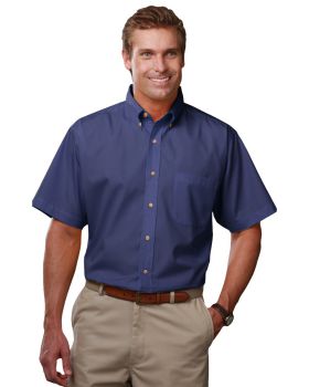 'BG7217S Men's Scotchgard Twill S/S Shirt'