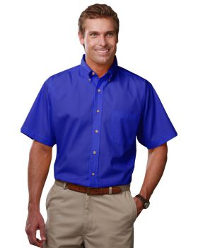 'BG7217S Men's Scotchgard Twill S/S Shirt'
