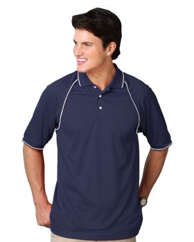 'BG7220 Men's Wicking Contrast Piping Polo'