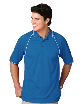 'BG7220 Men's Wicking Contrast Piping Polo'