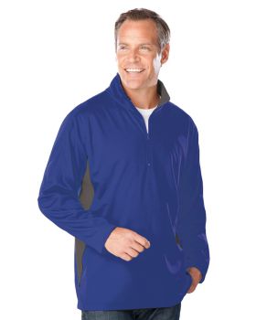 'BG7222 Men's Wicking L/S Zip Pullover'