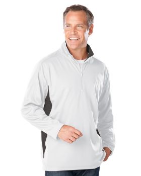 'BG7222 Men's Wicking L/S Zip Pullover'