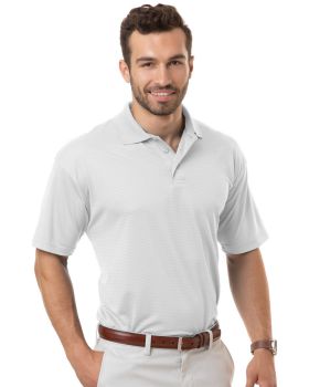 'BG7227 Adult Tonal Stripe Wicking Polo'