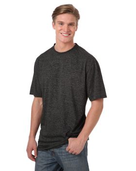 'BG7228 Men's Heathered Crew Neck Tee'
