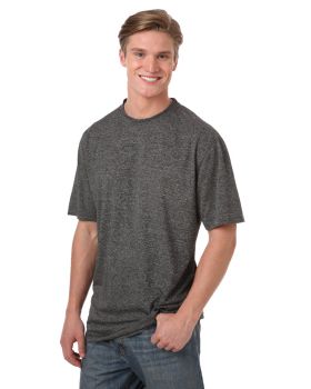 'BG7228 Men's Heathered Crew Neck Tee'