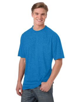 'BG7228 Men's Heathered Crew Neck Tee'