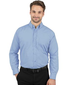 'BG7266 Men's L/S Superblend Poplin Shirt with Matching Buttons'
