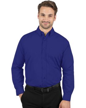 'BG7266 Men's L/S Superblend Poplin Shirt with Matching Buttons'