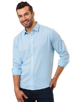 'BG7270 Mens L/S Tricolor Plaid'