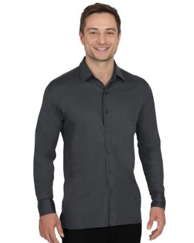 'BG7273 Men's Knit Stretch Woven Shirt'
