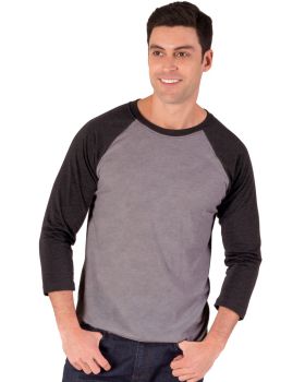 'BG7307 Adult 3/4 Sleeve Triblend Baseball T-Shirt'