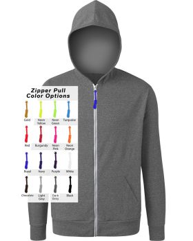 'BG7308B Custom Zipper Pull Triblend Hoodie'
