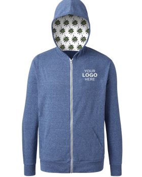 'BG7308H Your Logo Here Adult Zip Front Hoodie'