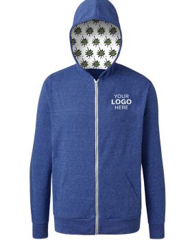 'BG7308H Your Logo Here Adult Zip Front Hoodie'