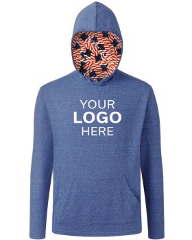 'BG7309HA Americana Adult Triblend Pullover Hoodie'