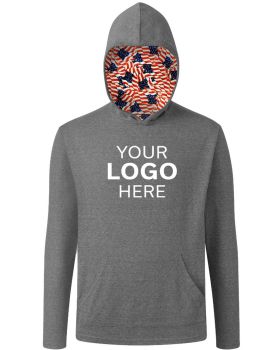 'BG7309HA Americana Adult Triblend Pullover Hoodie'