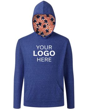 'BG7309HA Americana Adult Triblend Pullover Hoodie'