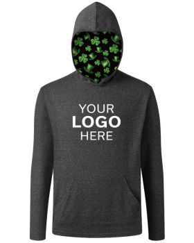 'BG7309HK St. Patrick’s Adult Triblend Pullover Hoodie'