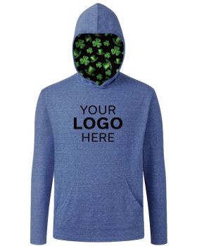 'BG7309HK St. Patrick’s Adult Triblend Pullover Hoodie'