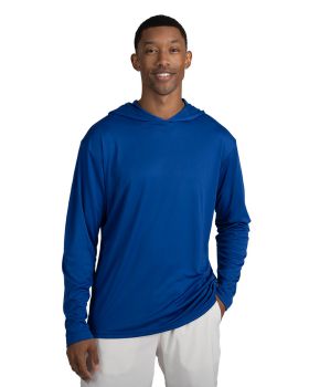 'BG7310 Adult Long Sleeve Hooded Tee'