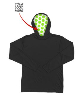 'BG7310H Your Logo Here Adult Long Sleeve Hooded Tee'
