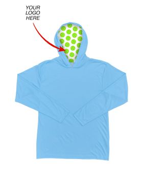 'BG7310H Your Logo Here Adult Long Sleeve Hooded Tee'