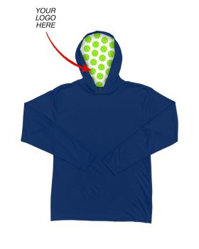 'BG7310H Your Logo Here Adult Long Sleeve Hooded Tee'
