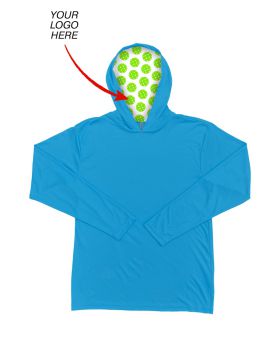 'BG7310H Your Logo Here Adult Long Sleeve Hooded Tee'