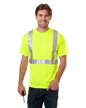 'BG7511 Adult Hi-Visibility Tee with Reflective Tape'