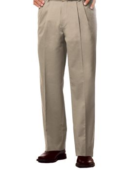 'BG8000P Men's Scotchgard Twill Pleated Front Pant'