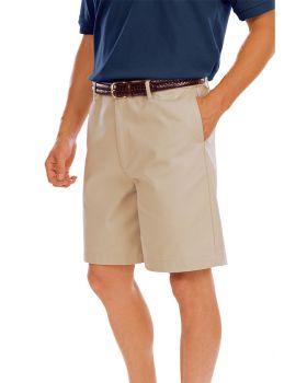 'BG8002S Men's Scotchgard Twill Flat Front Short'