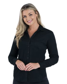 'BG8203 Ladies L/S Untucked Denim'