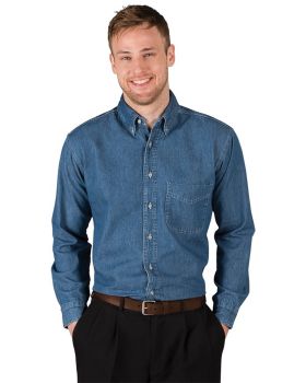 'BG8206 Men's L/S 100% Cotton Denim Shirt'