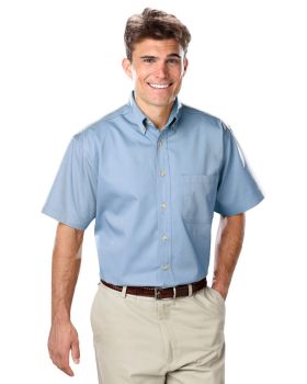 'BG8213S Men's S/S 100% Cotton Twill Shirt'