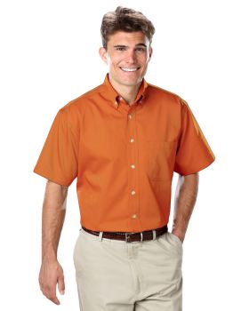 'BG8213S Men's S/S 100% Cotton Twill Shirt'