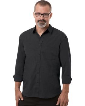 'BG8216 Men's L/S Untucked Fit Crossweave'
