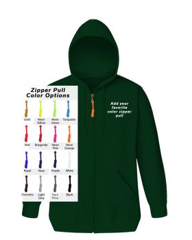 'BG9302ZB Custom Zipper Pull Zip Front Hoodie'