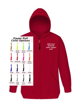 'BG9302ZB Custom Zipper Pull Zip Front Hoodie'