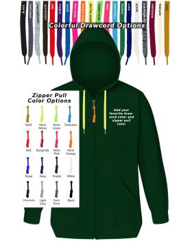 'BG9302ZC Custom Drawcord & Zipper Pull Hoodie'