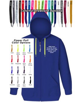 'BG9302ZC Custom Drawcord & Zipper Pull Hoodie'