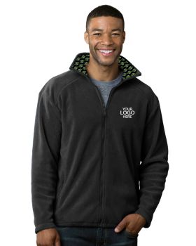 'BG9951H Your Logo Here Mens Micro Fleece Full Zip Jacket'