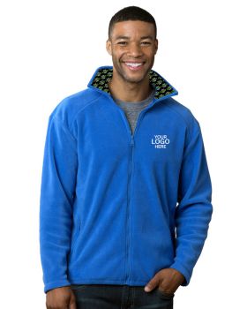 'BG9951H Your Logo Here Mens Micro Fleece Full Zip Jacket'