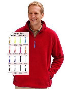 'BG9952B Custom Zipper Pull Polar Flleece Pullover'