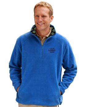 'BG9952H Your Logo Here Mens Micro Fleece Zip Pullover'